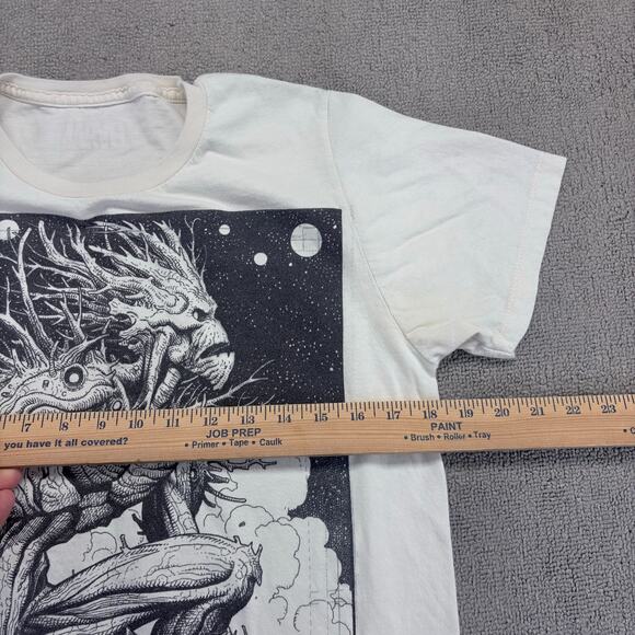 Marvel's Guardians of the Galaxy Shirt Mens Small White Groot and Rocket Raccoon - Picture 6 of 8